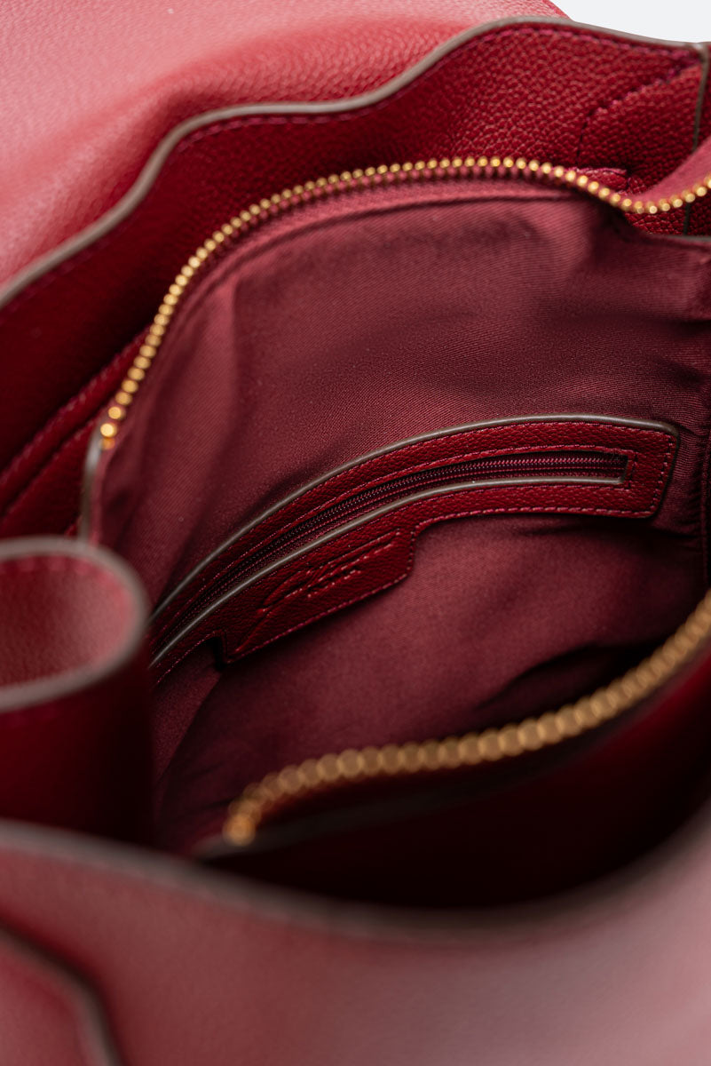 Zaino Roomy PU Rosso