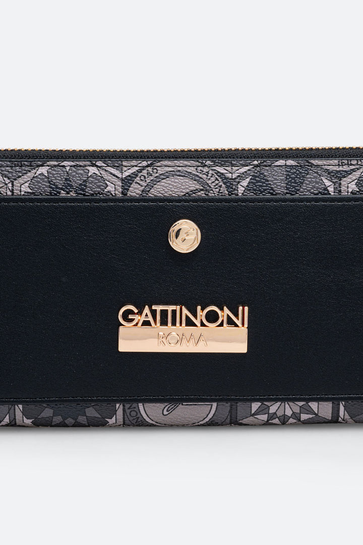 Portafoglio con zip Teodosia Smoke