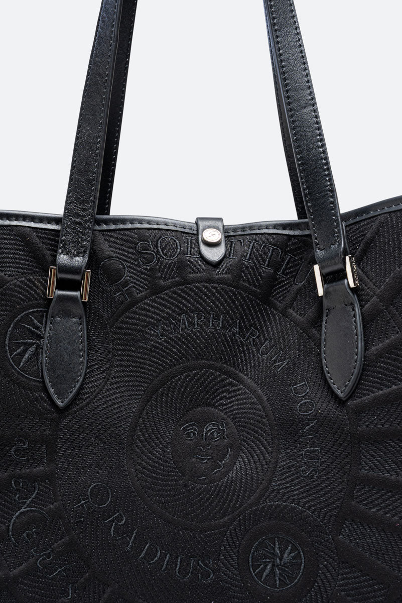 Tote Bag Sole Planetarium Nero