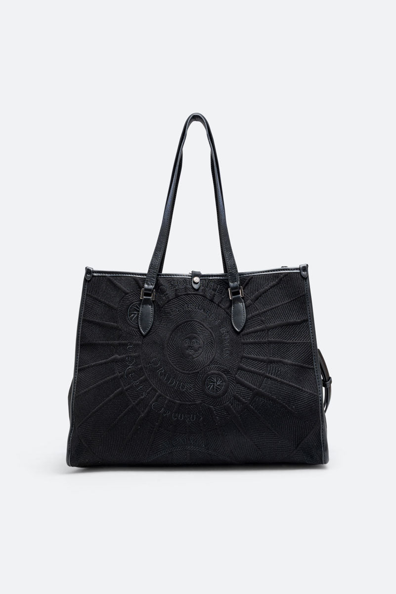 Tote Bag Sole Planetarium Nero