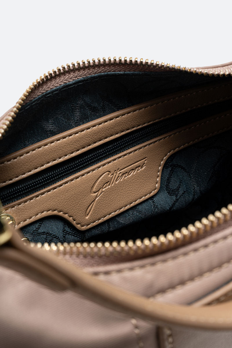 Borsa Hobo Colorsoul in nylon beige