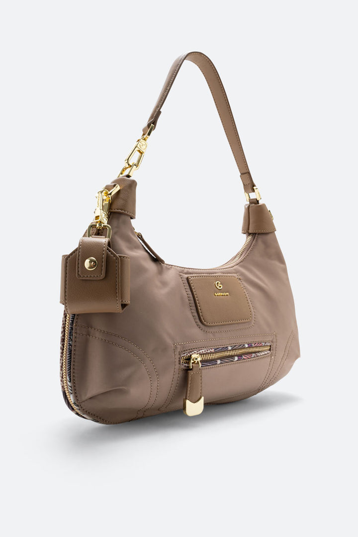 Borsa Hobo Colorsoul in nylon beige