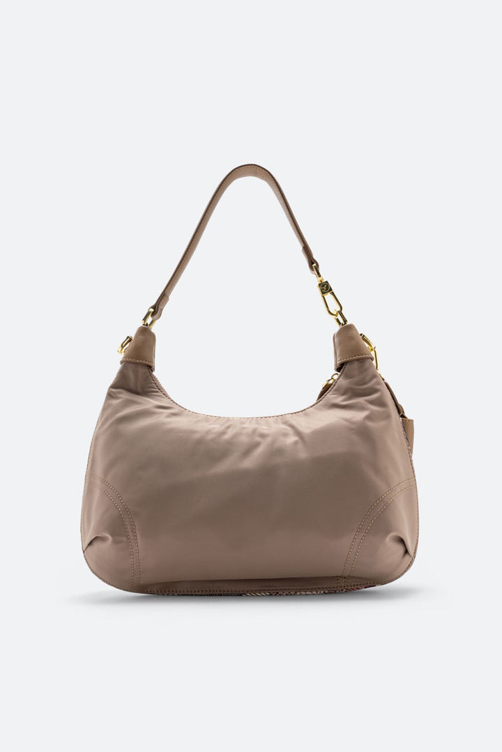 Borsa Hobo Colorsoul in nylon beige