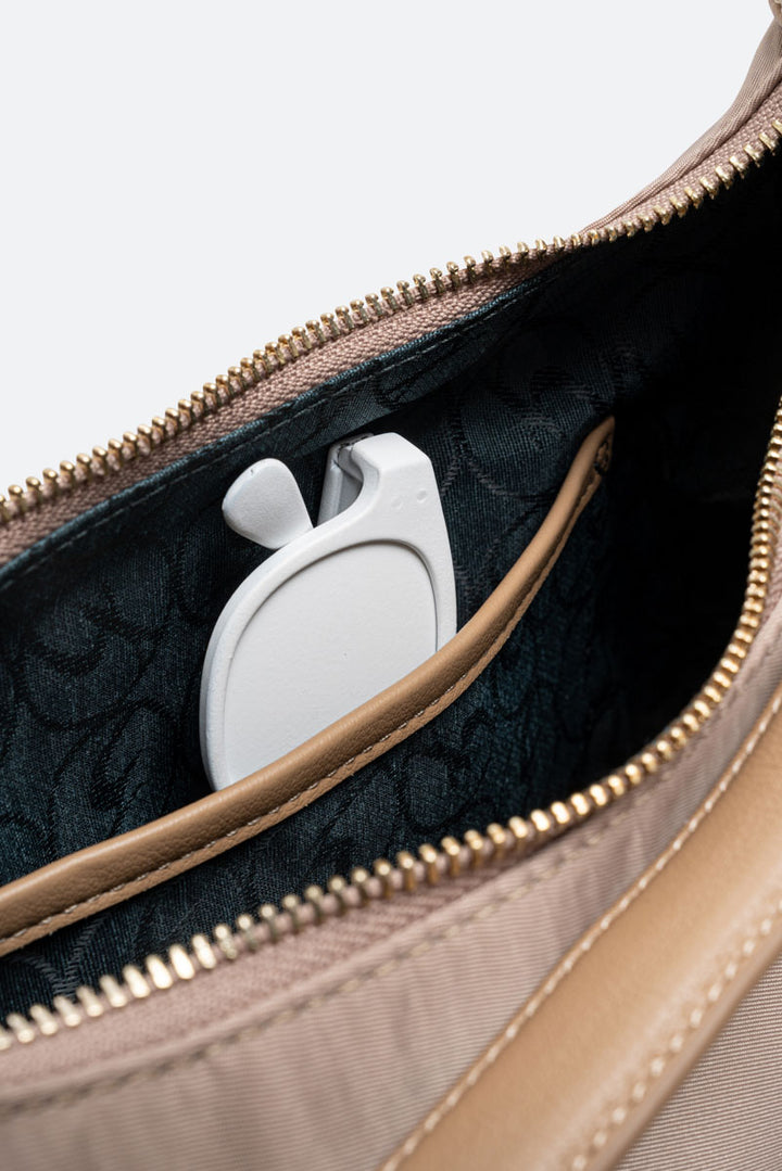 Borsa Hobo Colorsoul in nylon beige