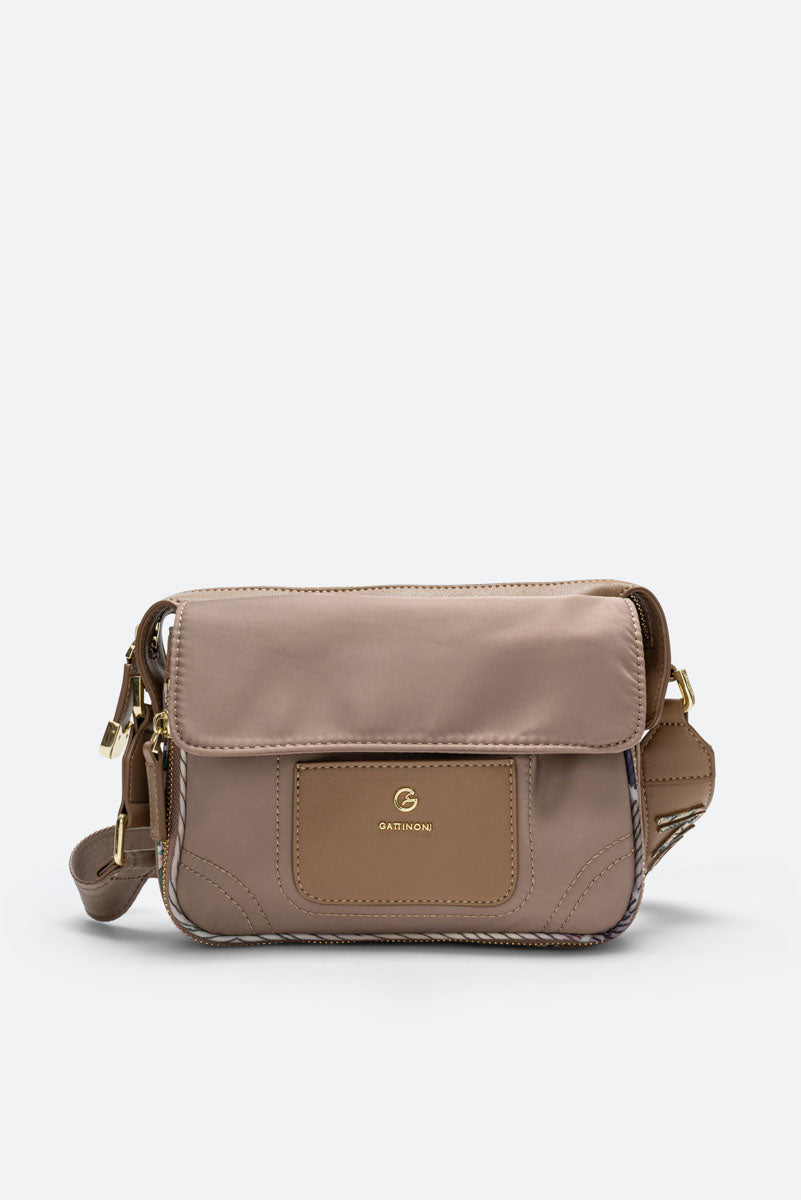 Colorsoul Crossbody Polyester/PU Beige/Planet.Watercolor