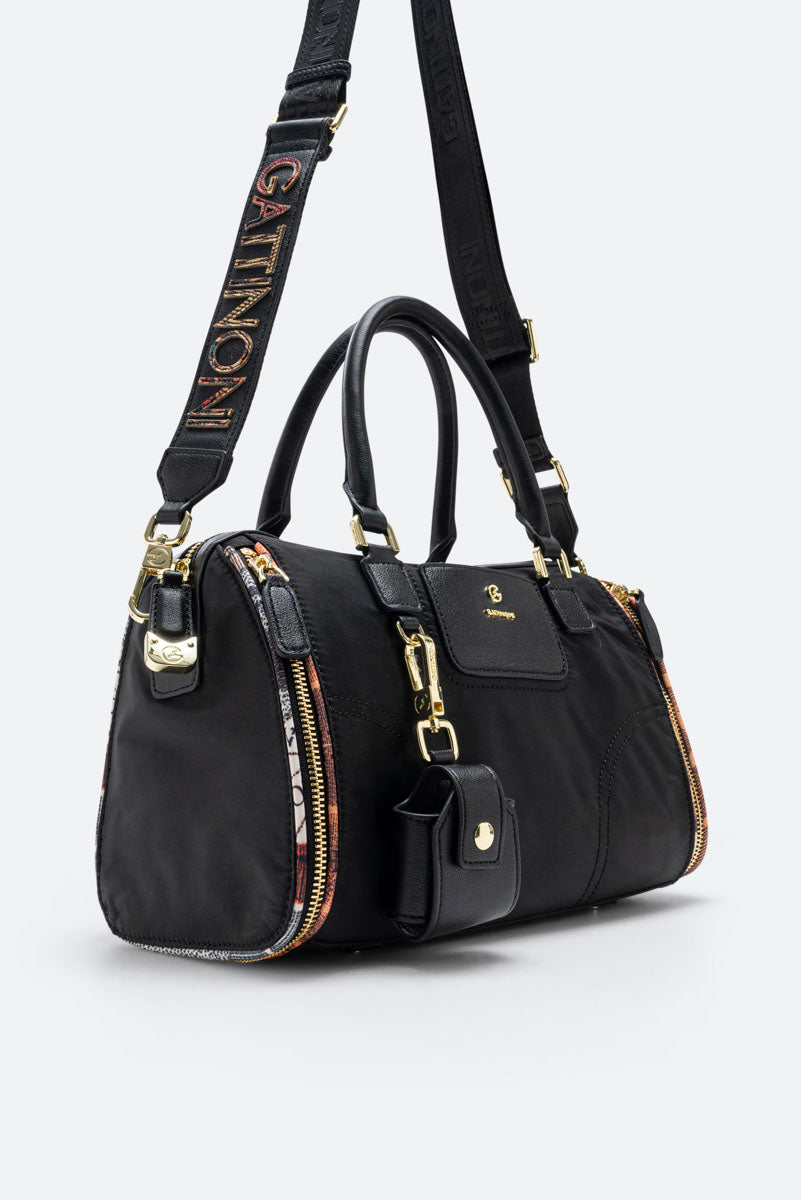 Bauletto Colorsoul in nylon nero