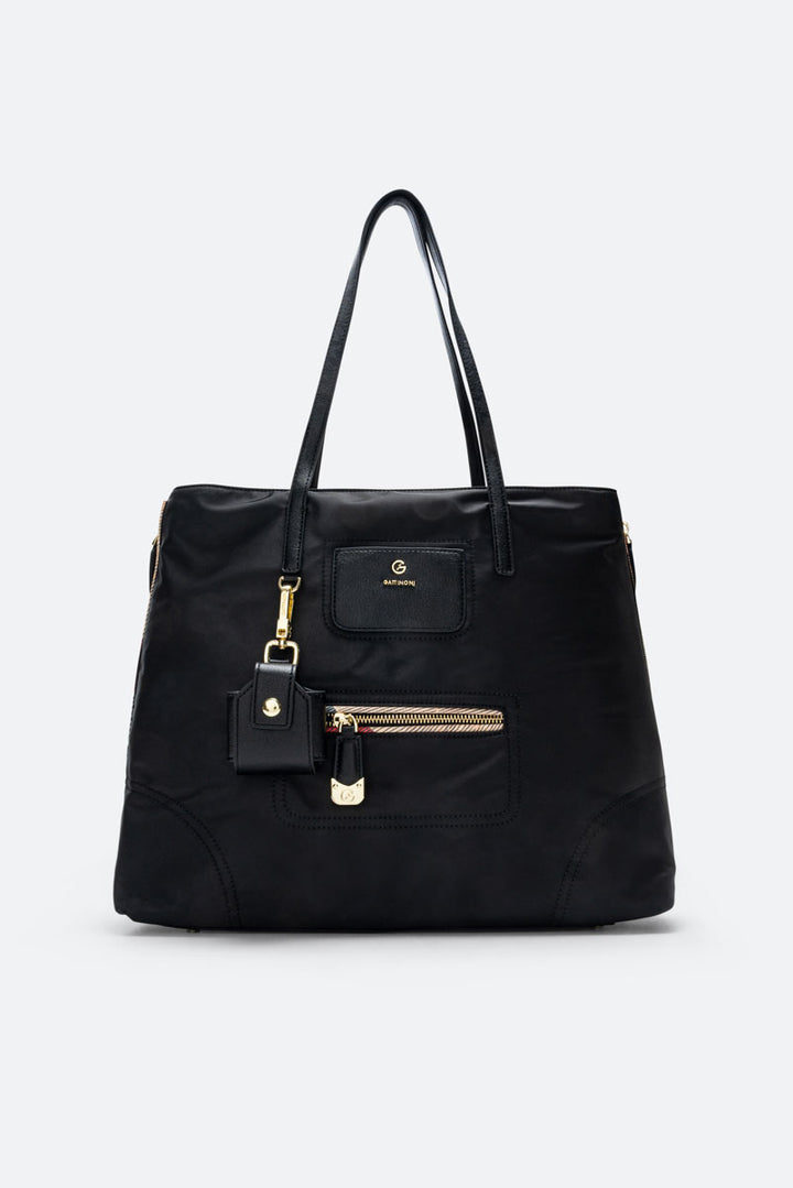 Colorsoul Large Shopping Polyester/PU Black/Classic Planetarium