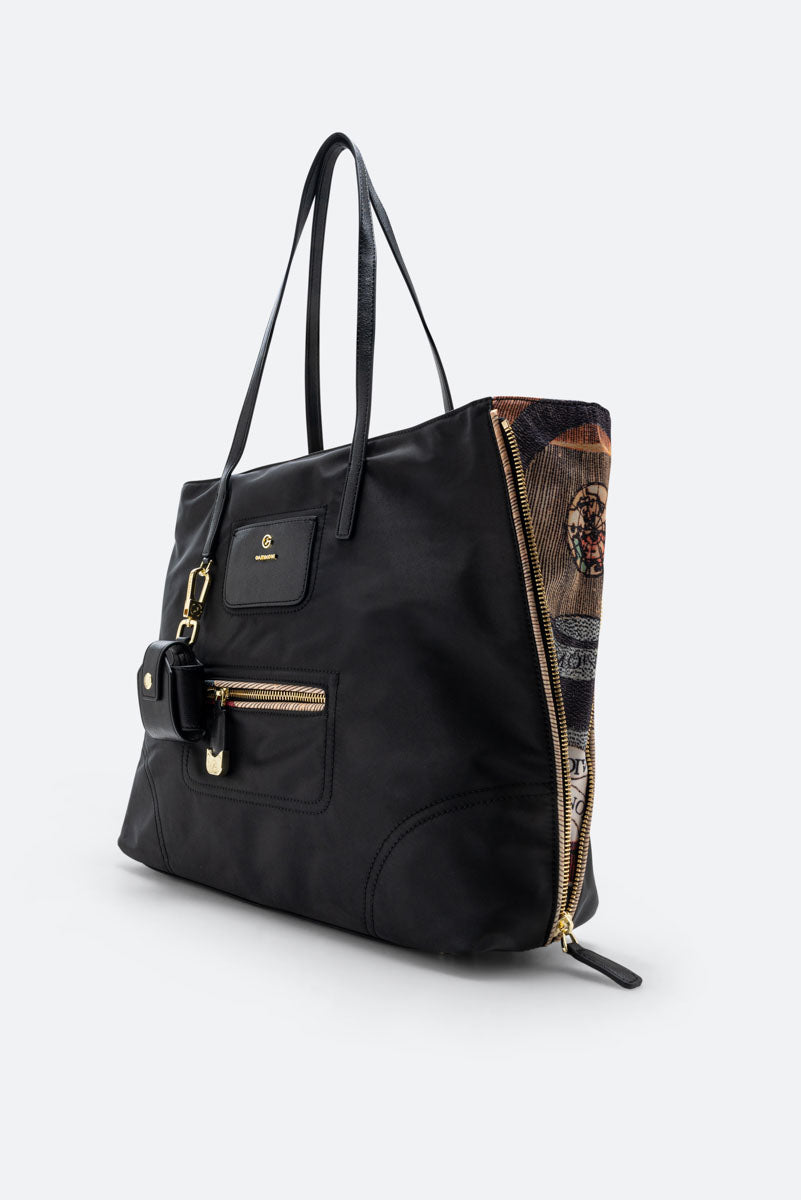 Shopping grande Colorsoul in nylon nero