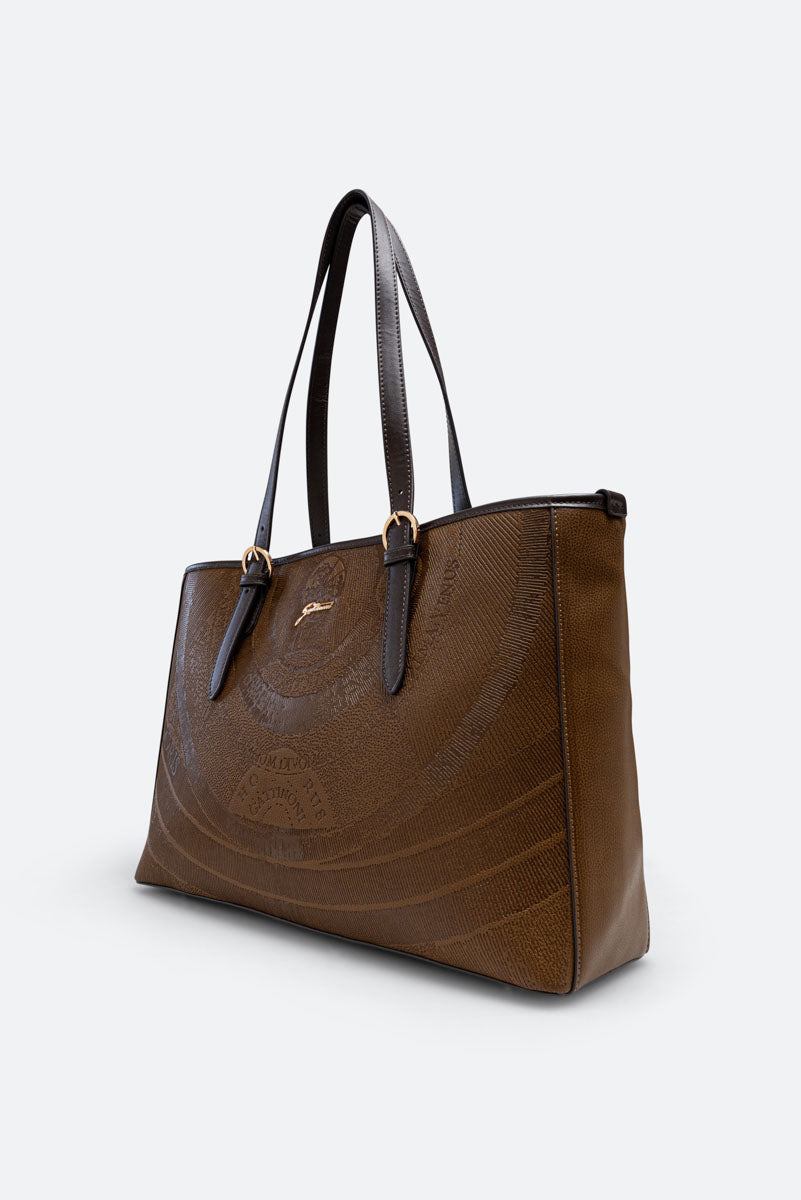 Shopping grande Planetarium Engrave marrone