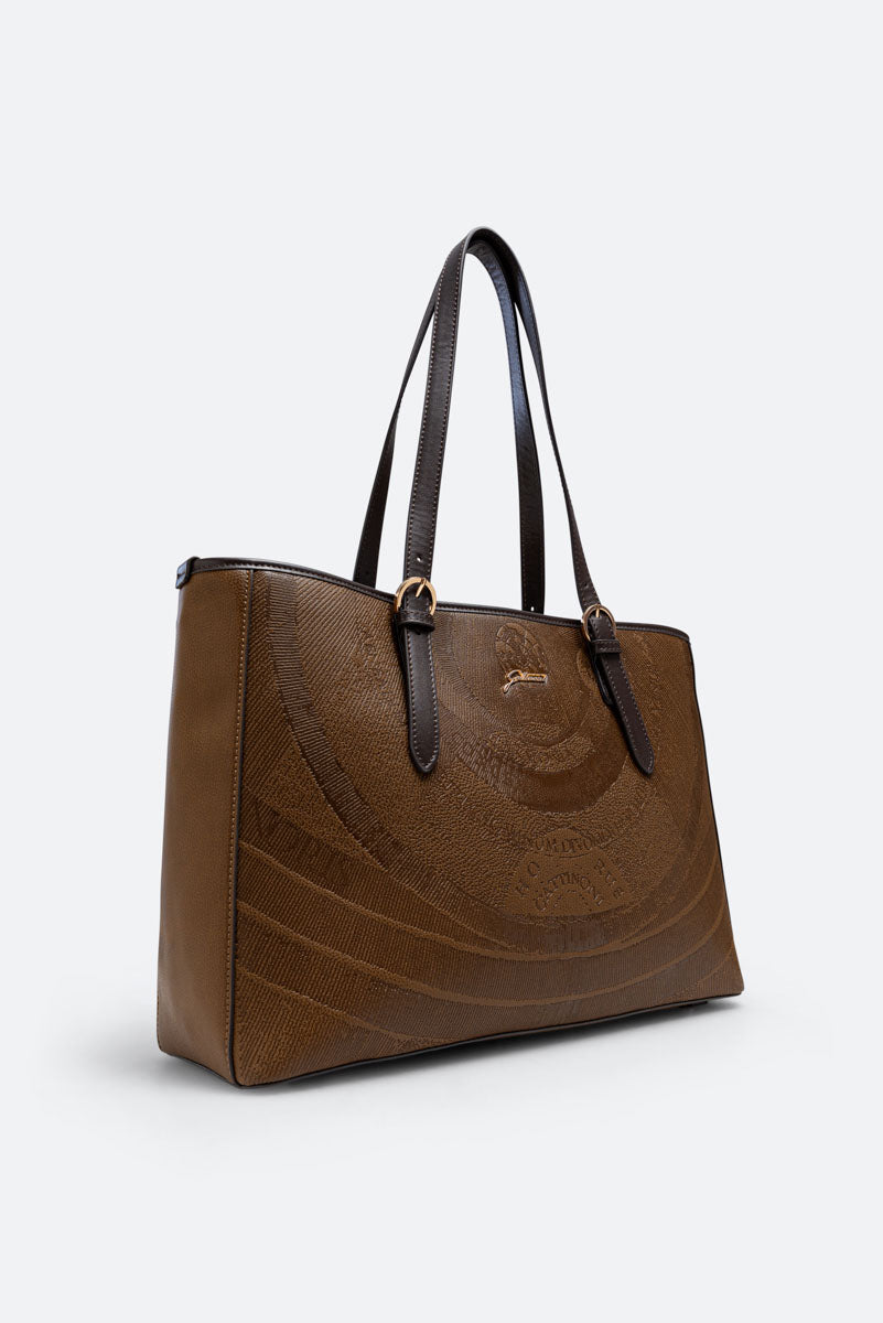 Shopping grande Planetarium Engrave marrone