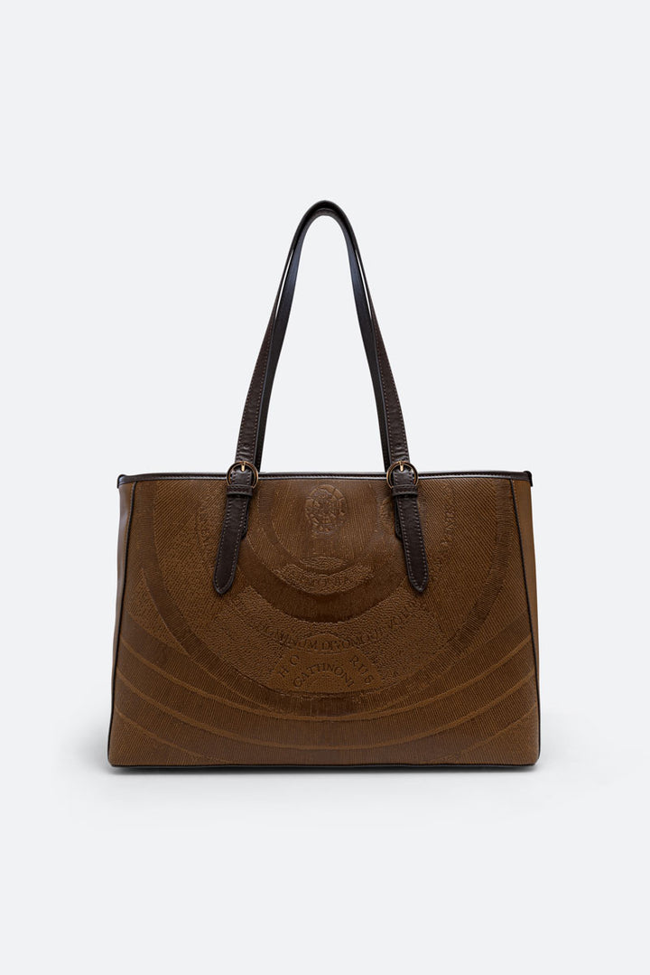 Shopping grande Planetarium Engrave marrone