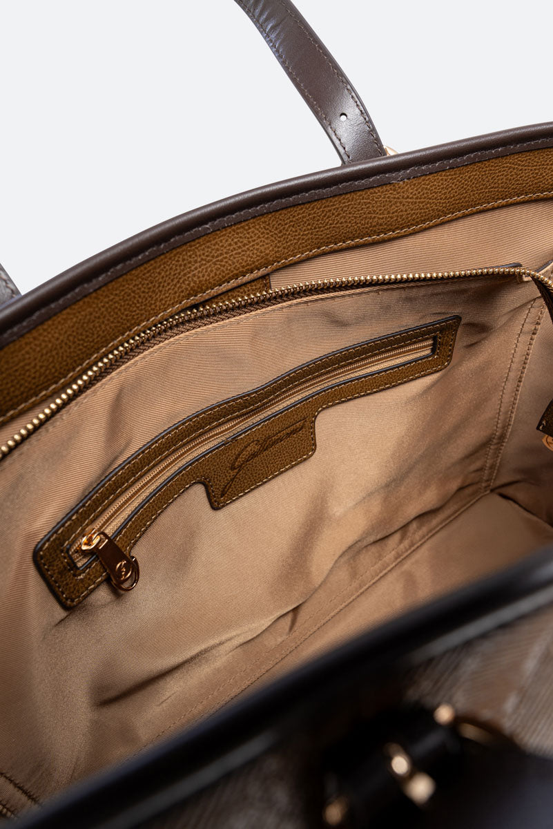 Shopping grande Planetarium Engrave marrone