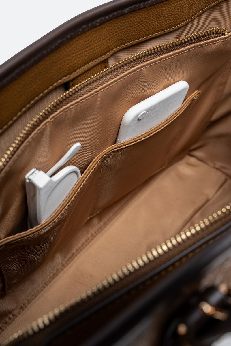 Shopping grande Planetarium Engrave marrone