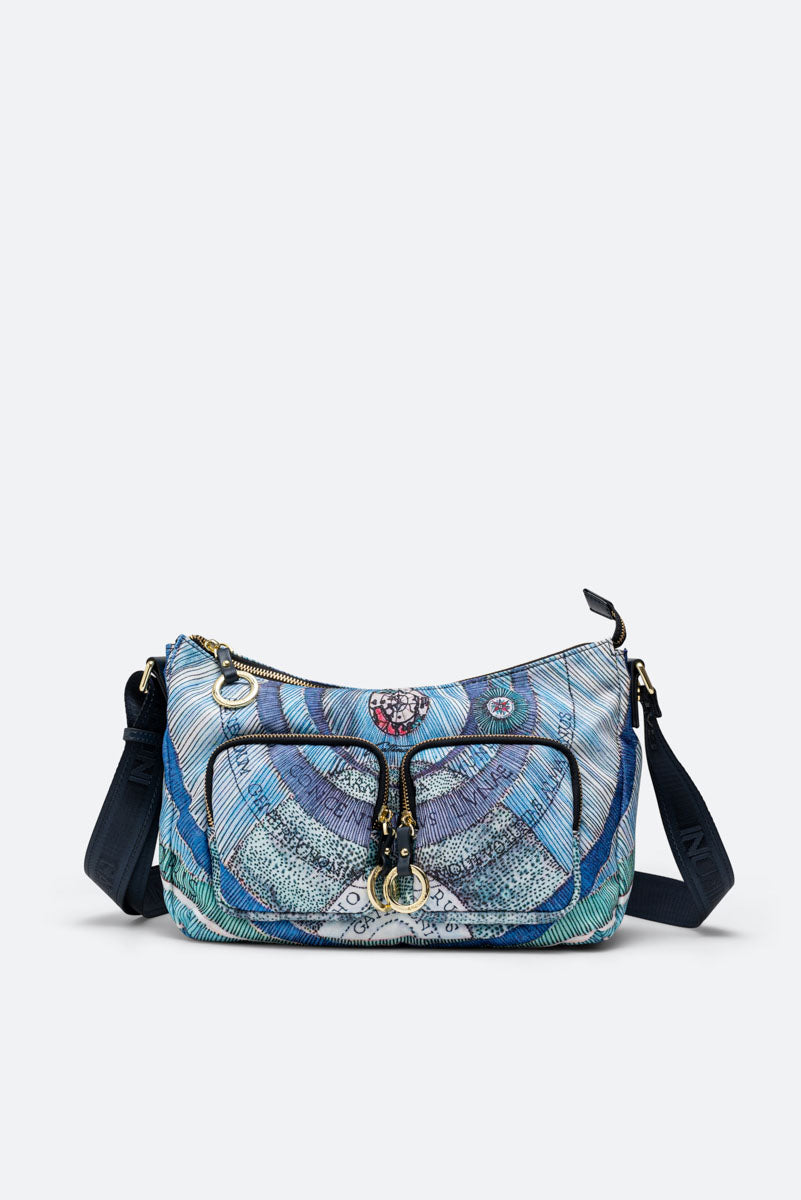 Maya Borsa A Spalla Acquamarine-Blu