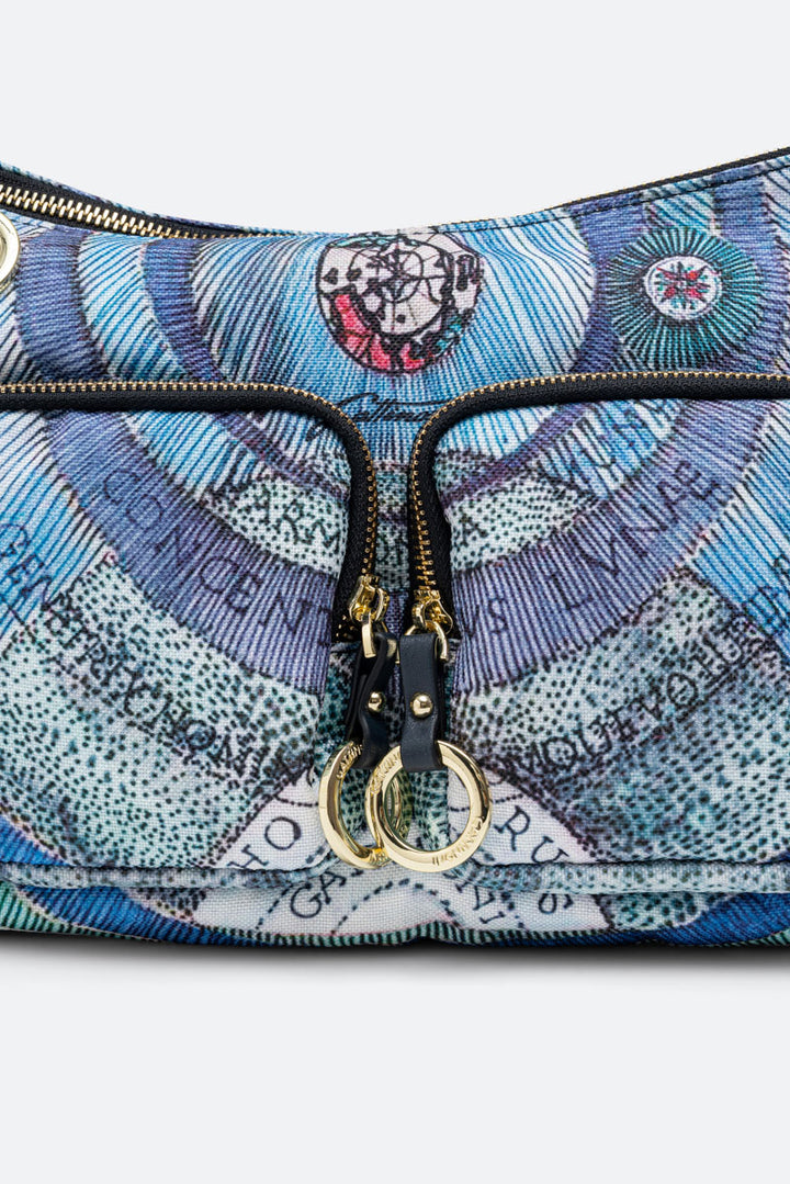 Maya Borsa A Spalla Acquamarine-Blu