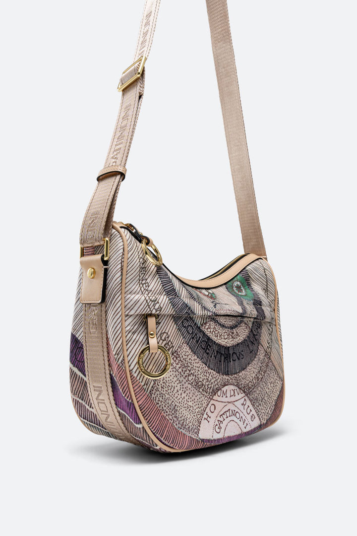 Hobo Crossbody Maya Planetarium Watercolor small