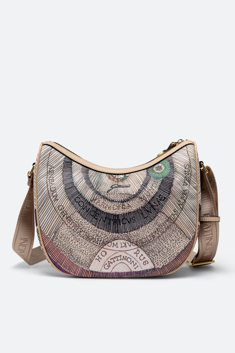 Hobo Crossbody Maya Planetarium Watercolor small