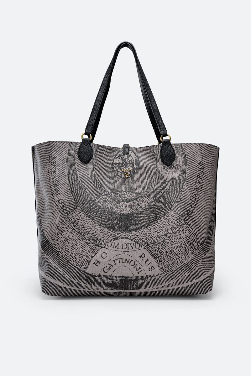 Shopping Bag Reversible Planetarium Grey