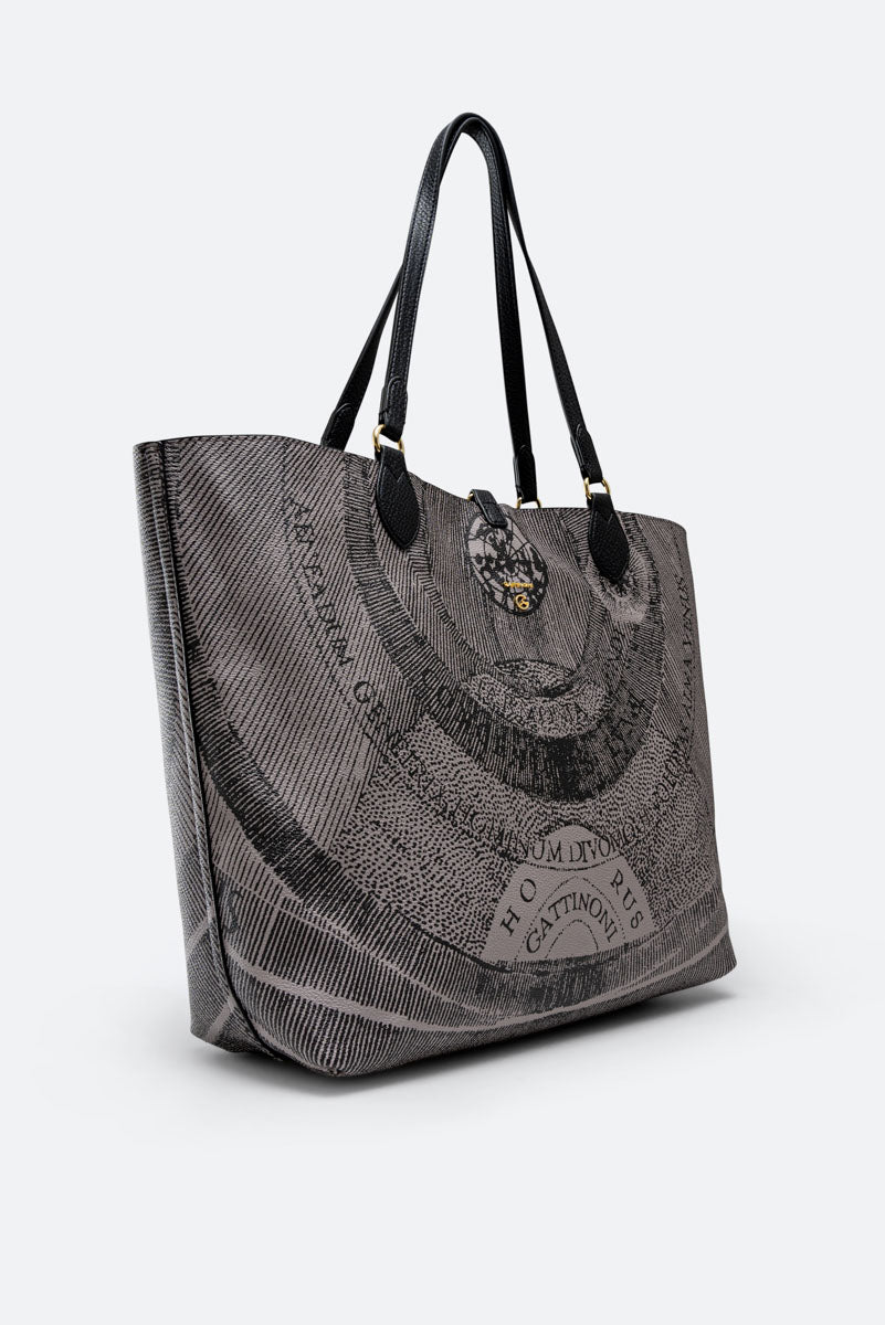 Shopping Bag Reversible Planetarium Grey