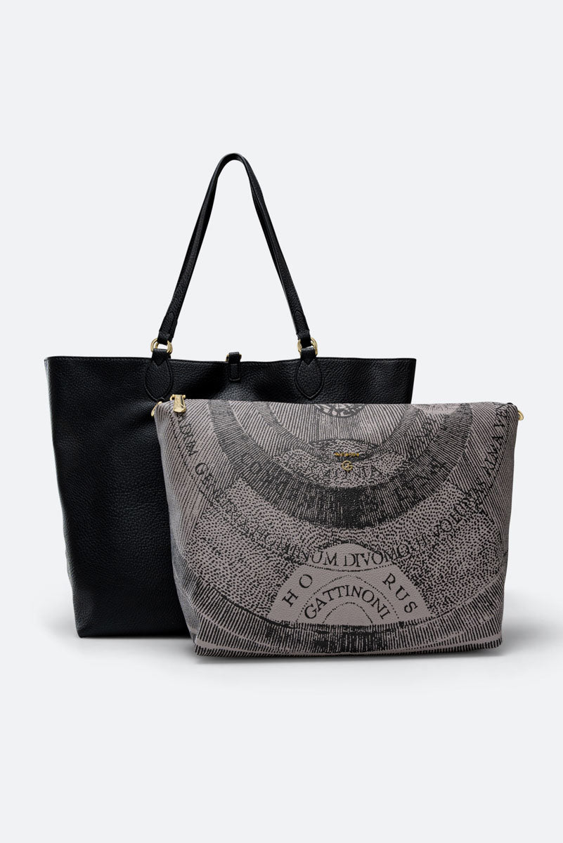 Shopping Bag Reversible Planetarium Grey