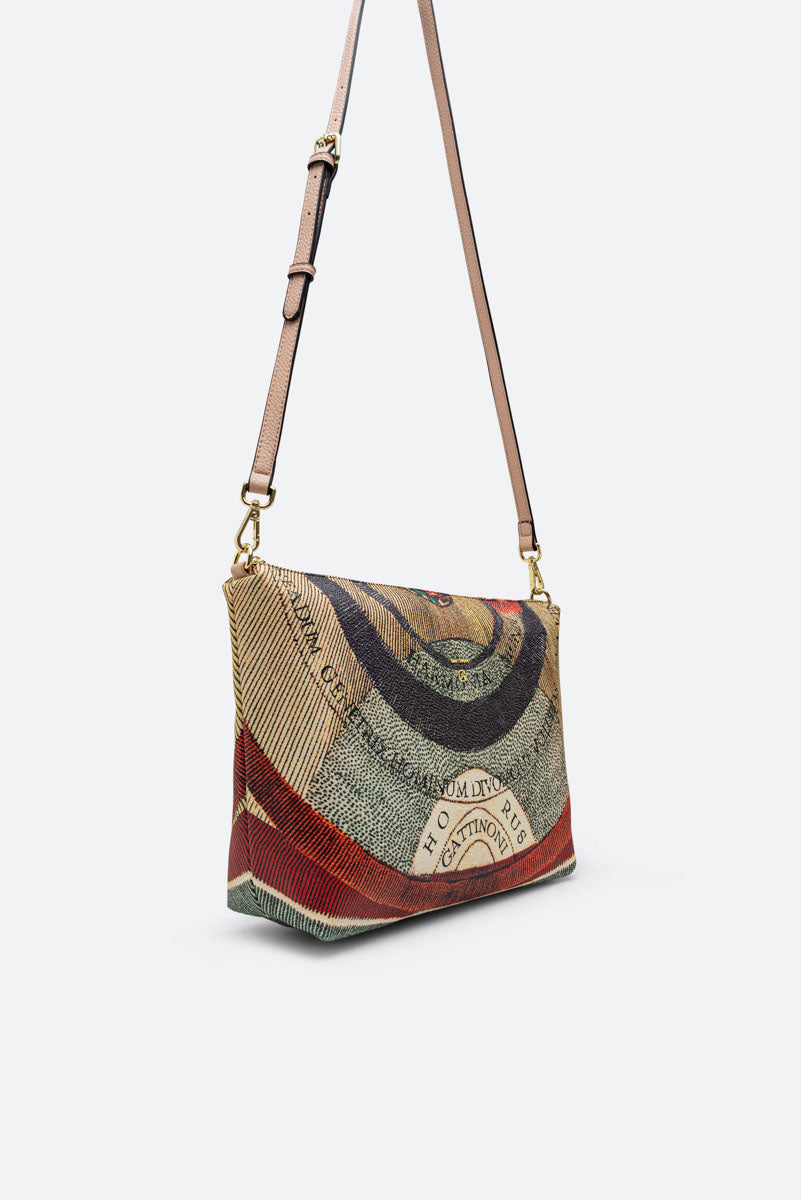 Planetarium Reversible Borsa A Spalla Elsa Classic-Beige