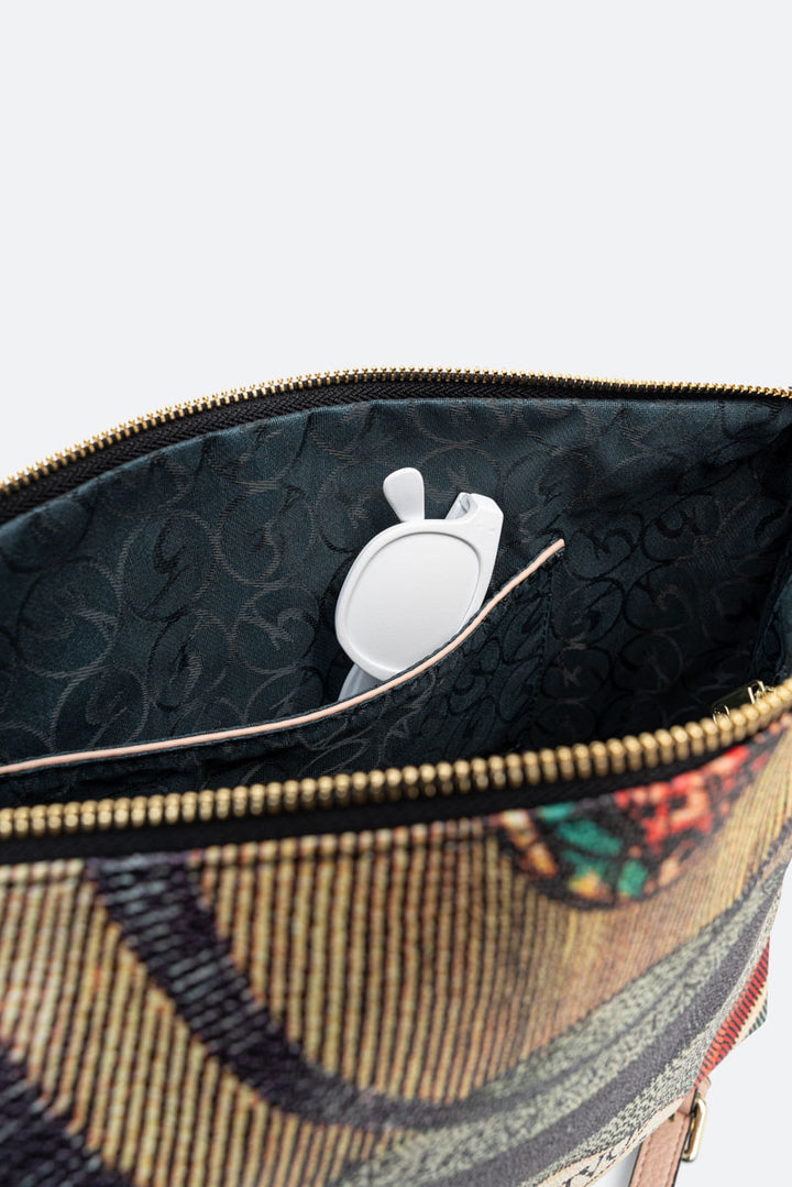 Planetarium Reversible Borsa A Spalla Elsa Classic-Beige