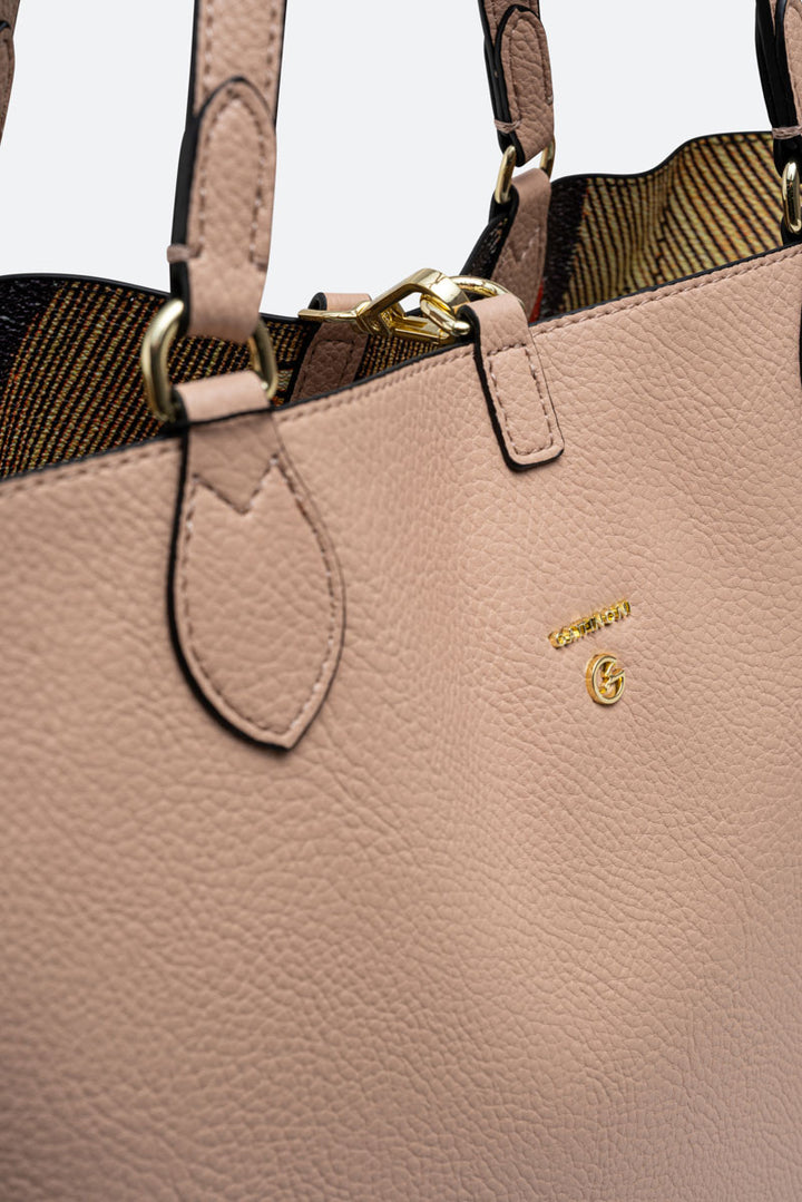 Planetarium Reversible Borsa A Spalla Elsa Classic-Beige