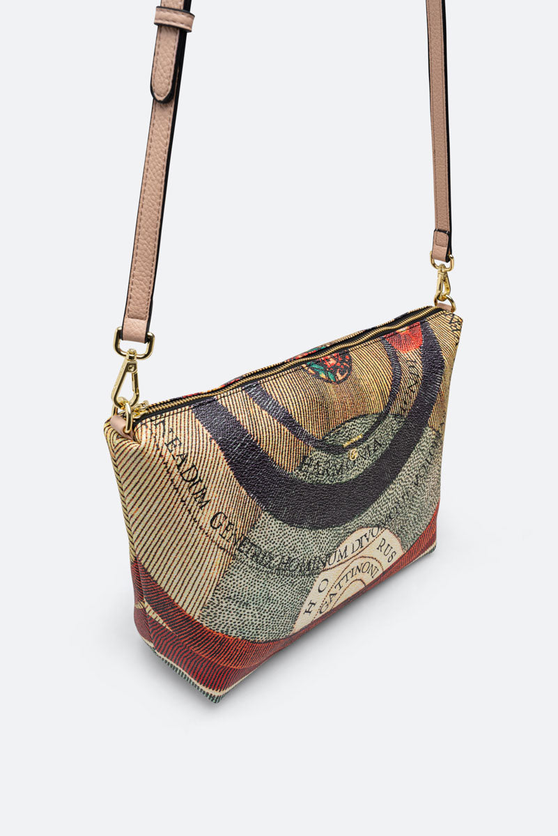 Planetarium Reversible Borsa A Spalla Elsa Classic-Beige
