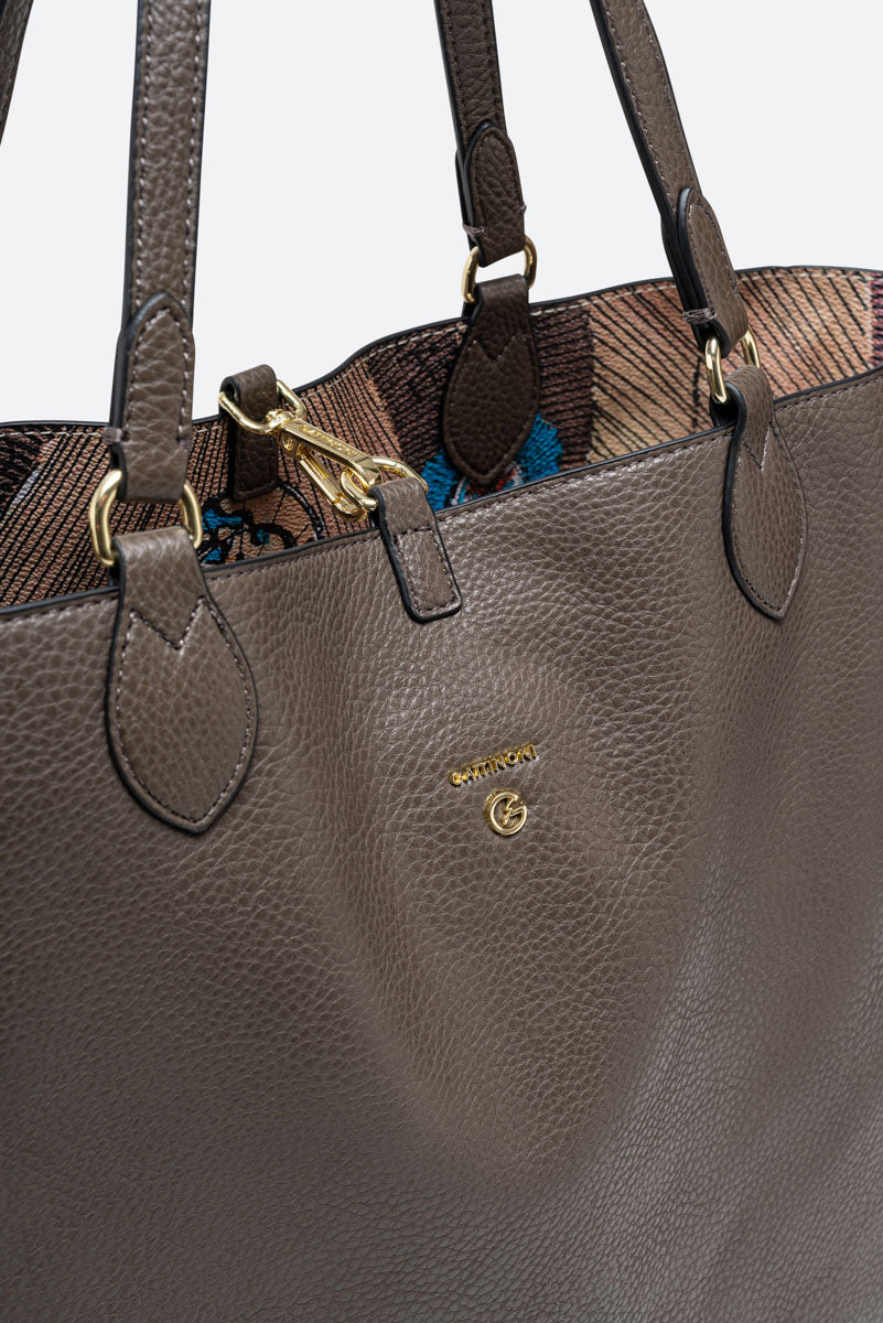 Borsa a spalla Planetarium Reversible Verde