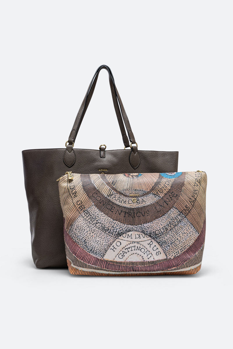 Borsa a spalla Planetarium Reversible Verde