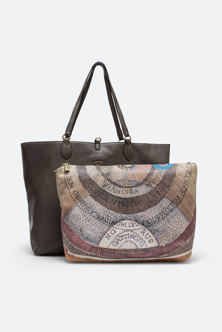 Borsa a spalla Planetarium Reversible Verde