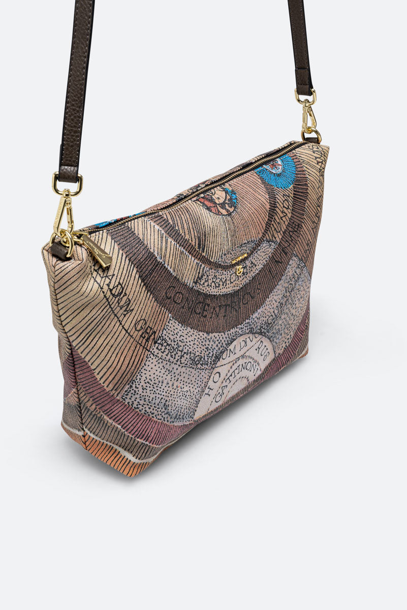 Borsa a spalla Planetarium Reversible Verde