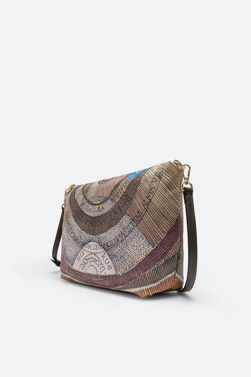 Borsa a spalla Planetarium Reversible Verde