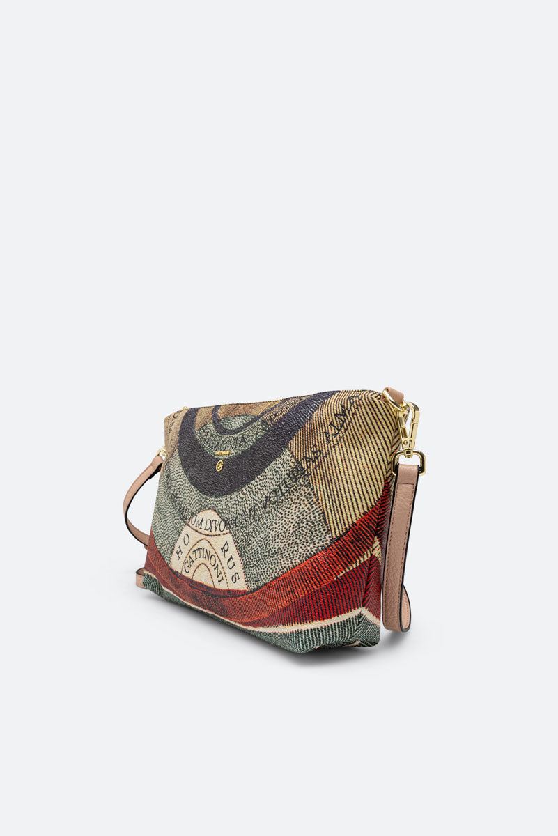 Planetarium Reversible Borsa A Spalla Alida Classic-Beige