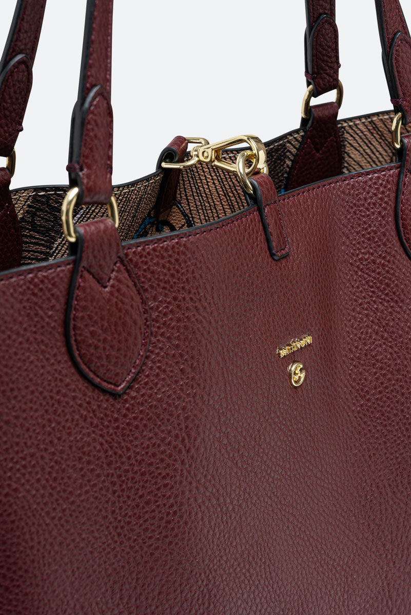 Borsa a spalla piccola Planetarium Reversible Vinaccia