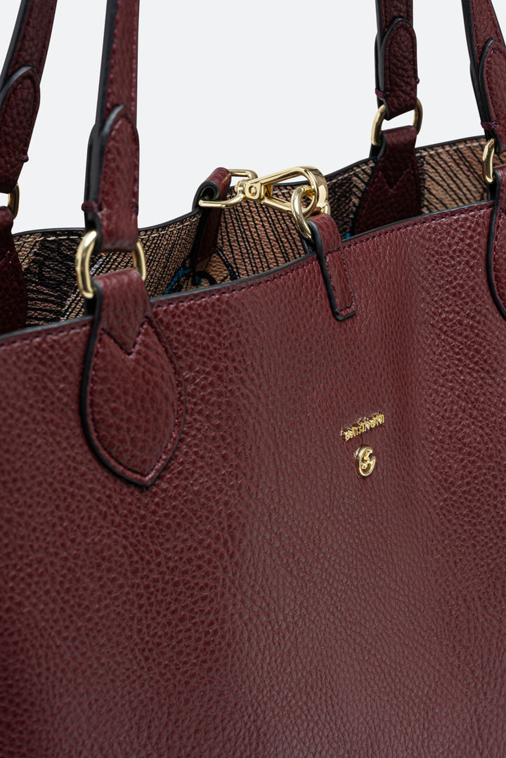 Borsa a spalla piccola Planetarium Reversible Vinaccia