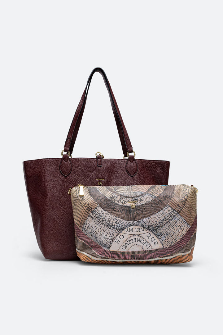 Borsa a spalla piccola Planetarium Reversible Vinaccia