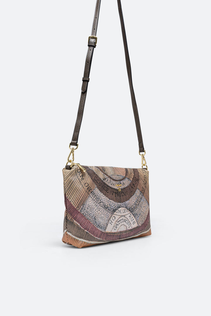 Borsa a spalla piccola Planetarium Reversible Verde