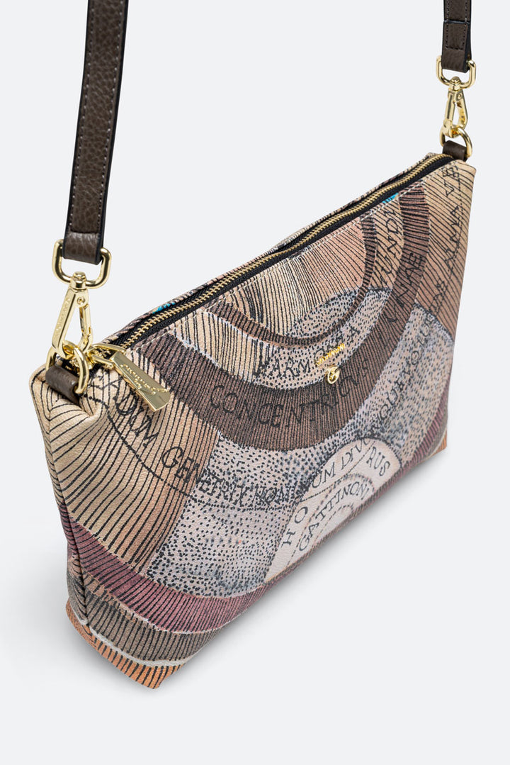 Borsa a spalla piccola Planetarium Reversible Verde