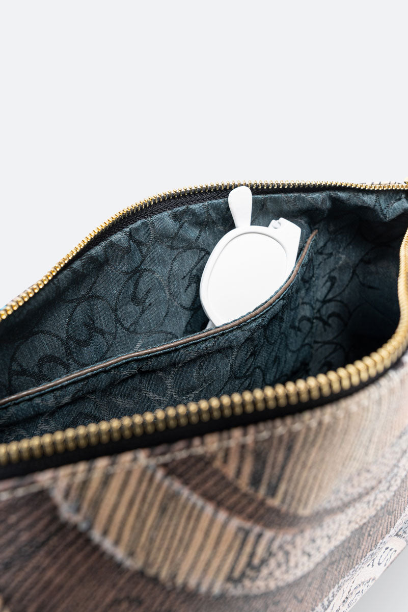 Borsa a spalla piccola Planetarium Reversible Verde