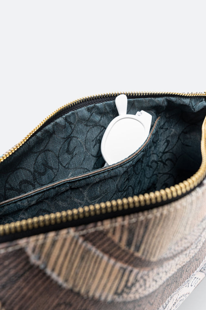 Borsa a spalla piccola Planetarium Reversible Verde