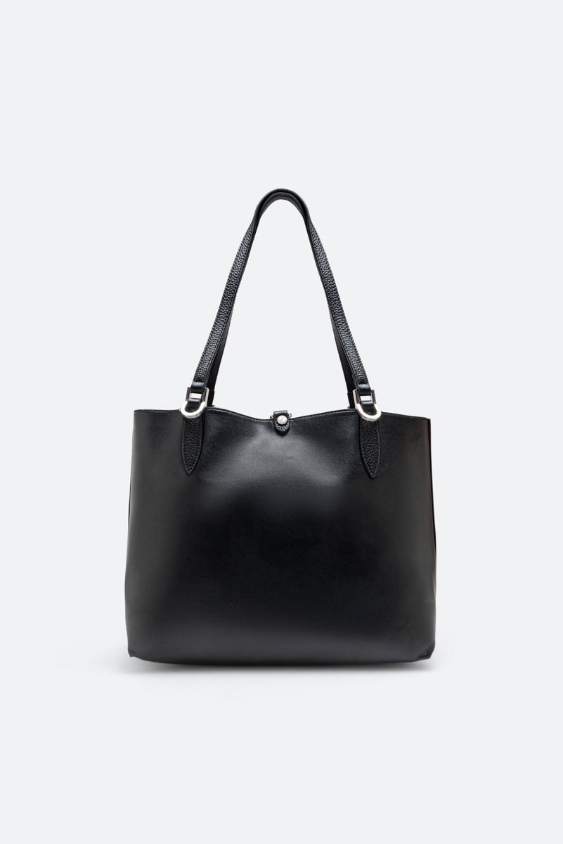 Borsa a spalla reversibile piccola Planetarium Black Nero