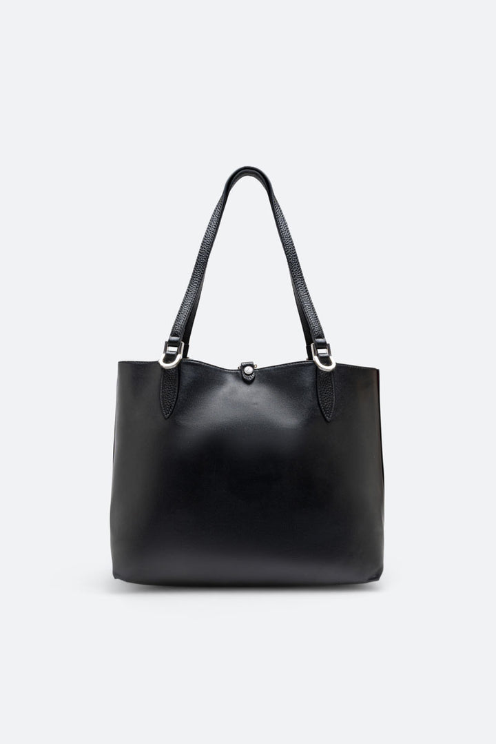 Borsa a spalla reversibile piccola Planetarium Black Nero