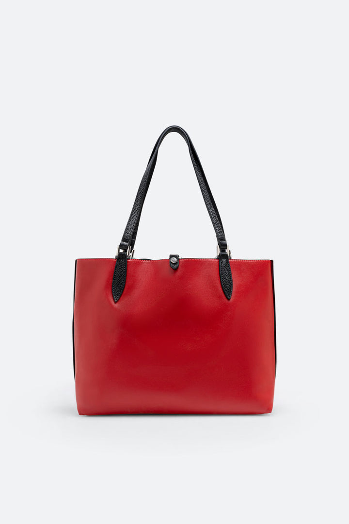 Borsa a spalla reversibile piccola Planetarium Black Rosso