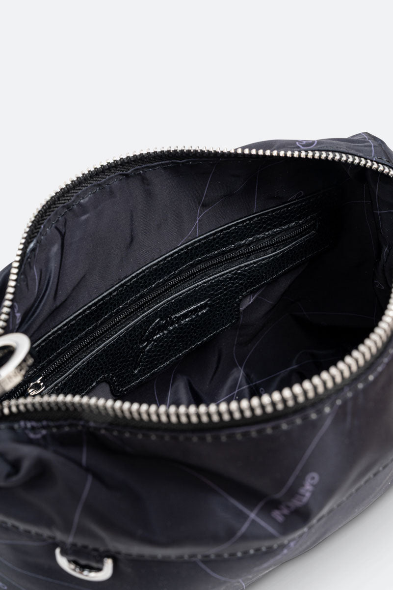 Borsa a spalla reversibile piccola Planetarium Black Rosso