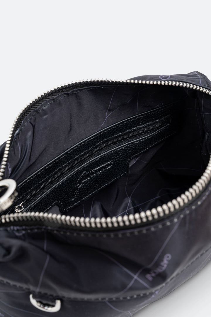 Borsa a spalla reversibile piccola Planetarium Black Rosso