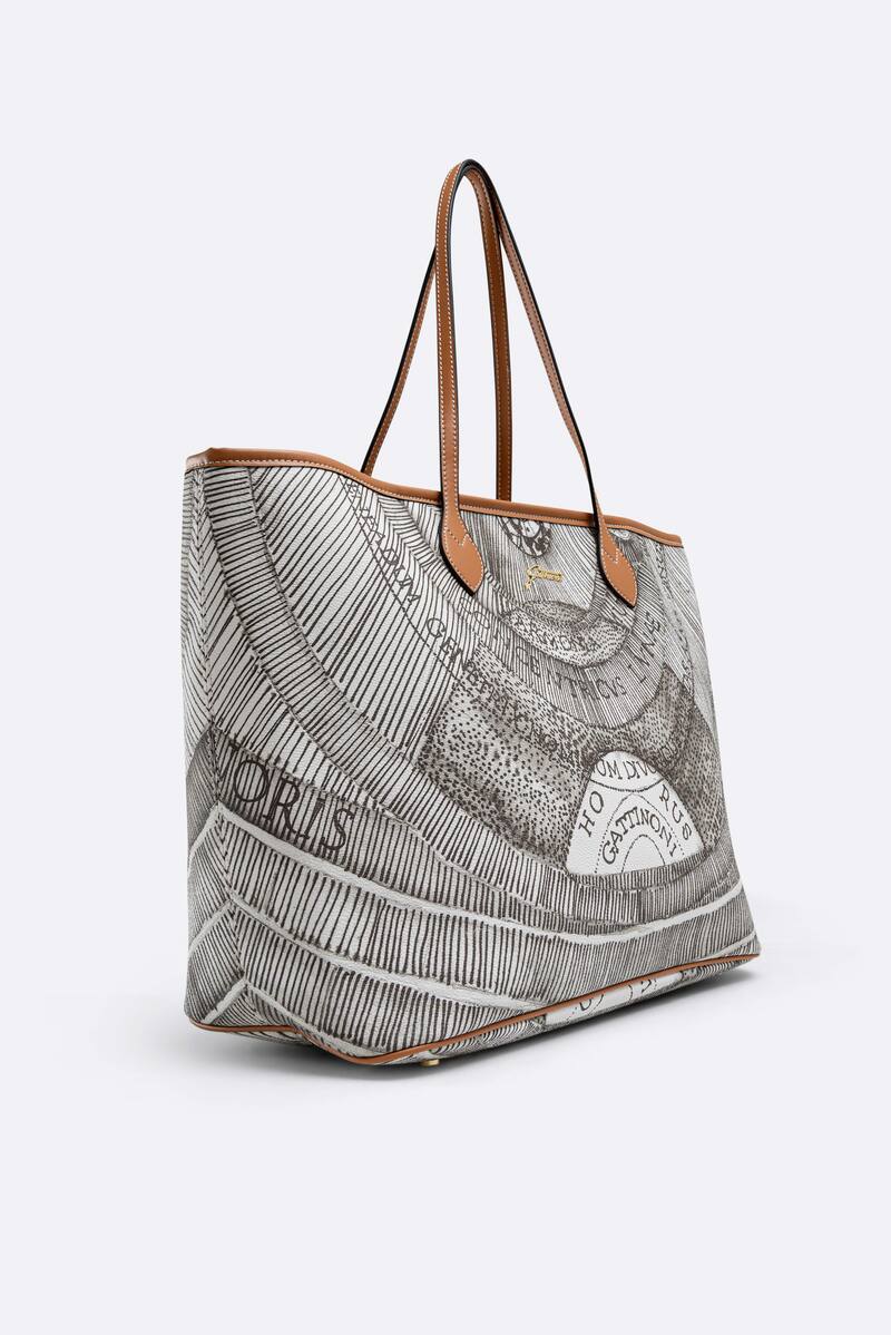 Shopping Bag Large Planetarium Ink Sepia