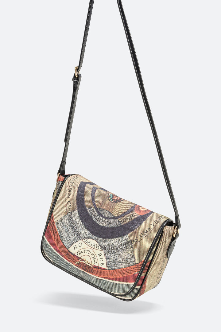Borsa a tracolla con patta Planetarium Classic