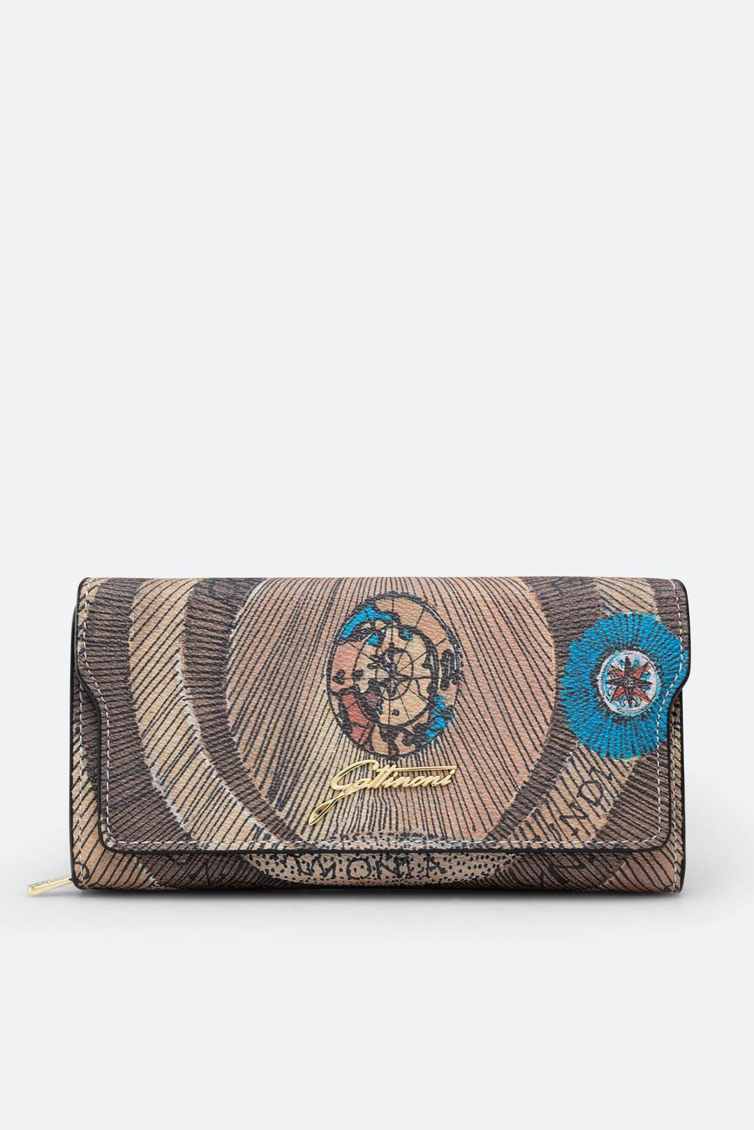 Portafoglio con patta Planetarium Wild