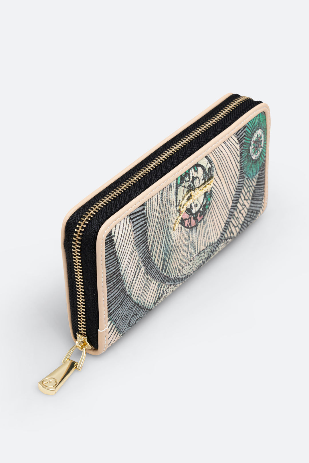 Portafoglio con zip Planetarium Watercolor